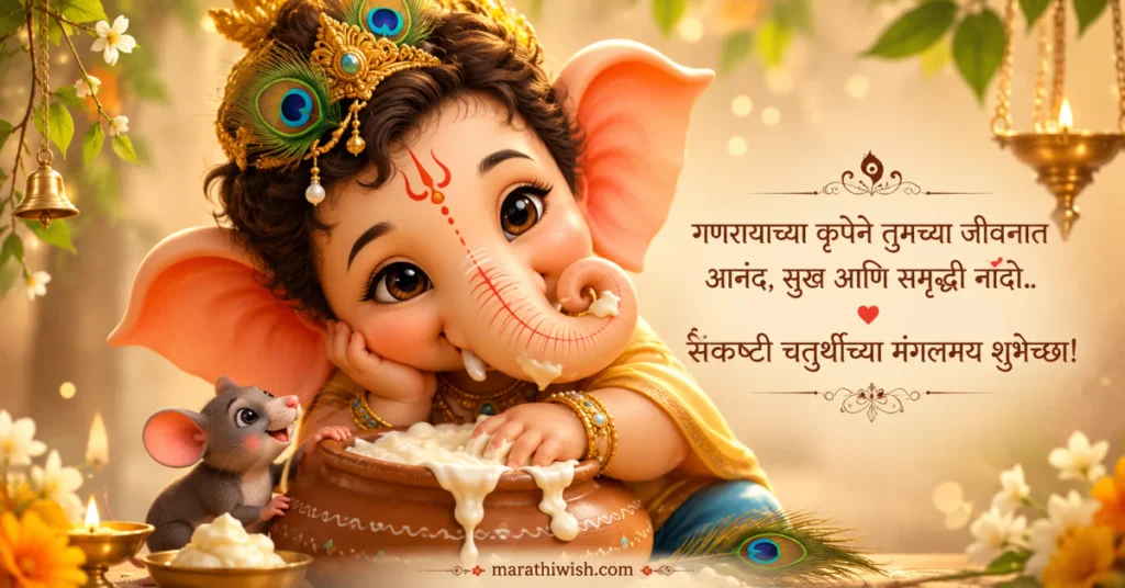 Today Sankashti Chaturthi Wishes in Marathi