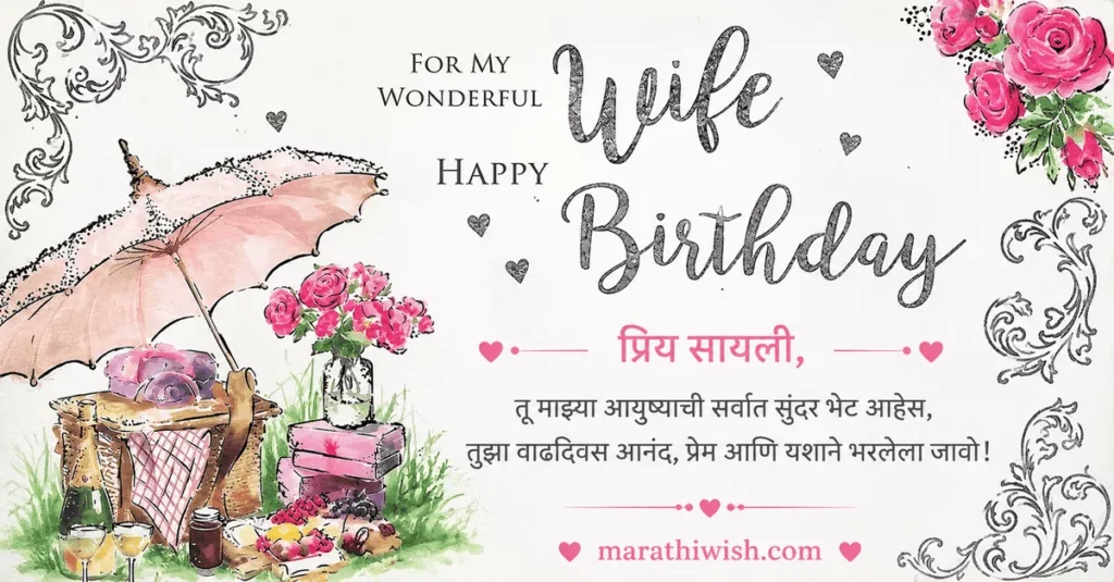 Top 10 Wife Birthday Wishes in Marathi