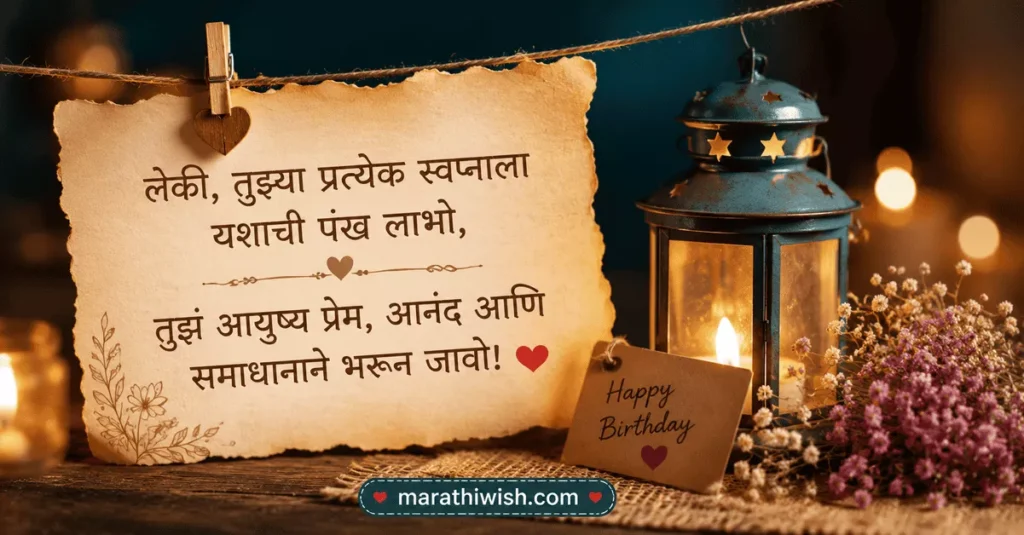 Unique Birthday Wishes for Daughter Marathi Text