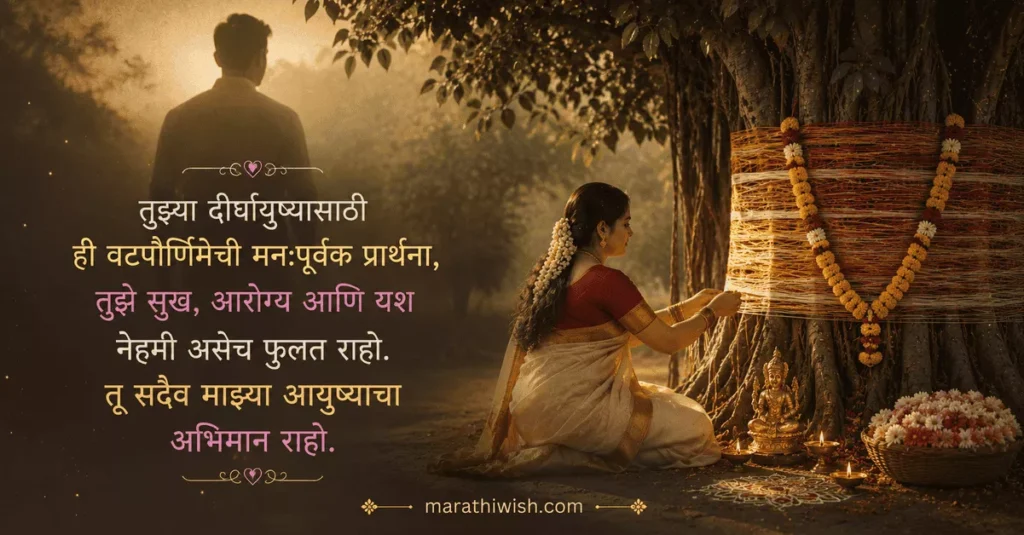 Vat Purnima Wishes in Marathi for Husband