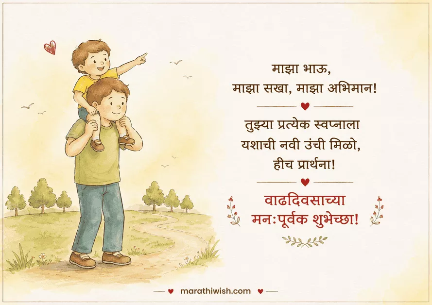Bhavala Birthday Wishes in Marathi