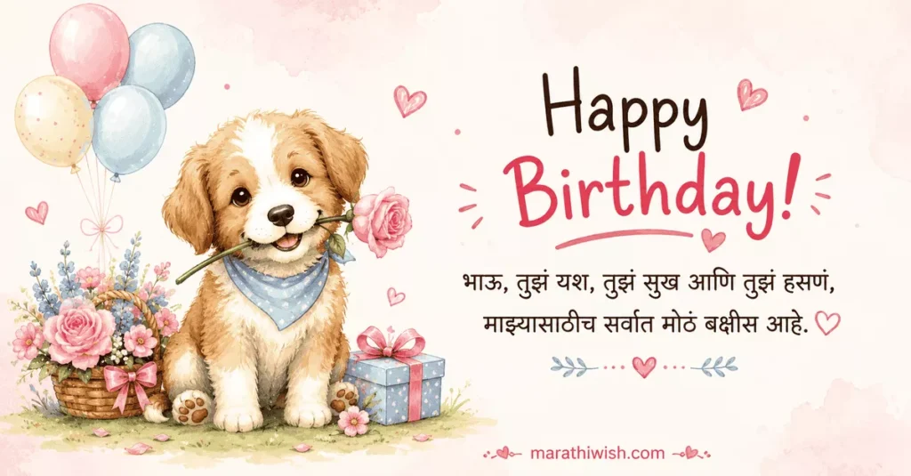 Birthday Wishes for Brother in Marathi From Sister