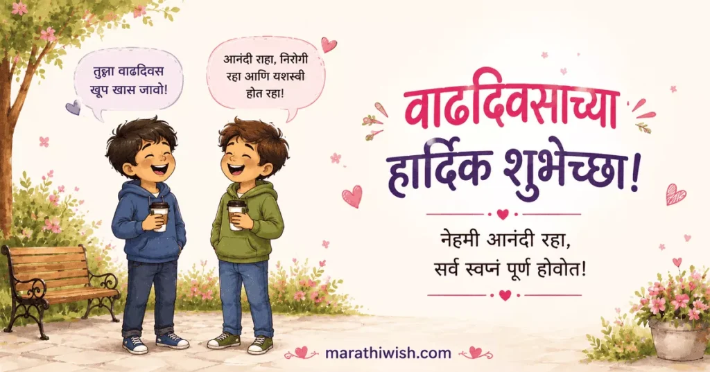 Short Birthday Wishes for Brother in Marathi