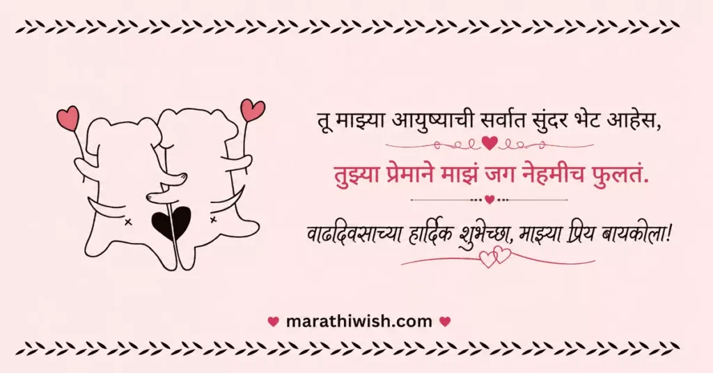 Wife Birthday Wishes in Marathi With Name